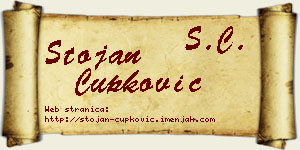 Stojan Čupković vizit kartica